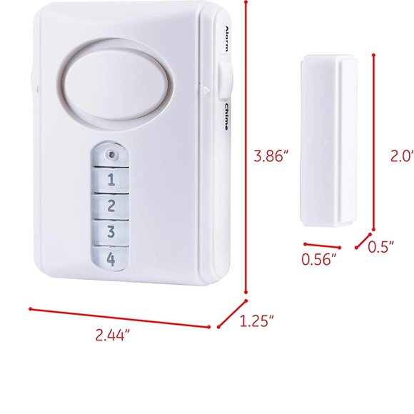 GE Deluxe door alarm. New in box(package is damaged but product is in new shape - Picture 2 of 7